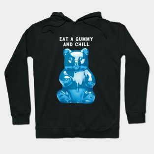 Gummy Bear 1: Eat a Gummy and Chill on a Dark Background Hoodie